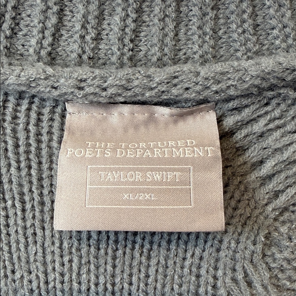 Taylor swift tortured poets dept cardigan Xlarge/2xlarge - Picture 2 of 10